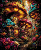 Magical Fungus Village by Skyler 90x110 mit 300 Farben - Artifey Studio