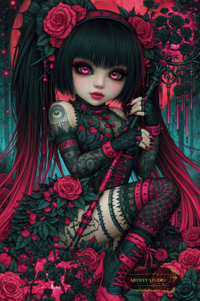 Blutmond Königin by Lexxa 80x120 mit 150 Farben
