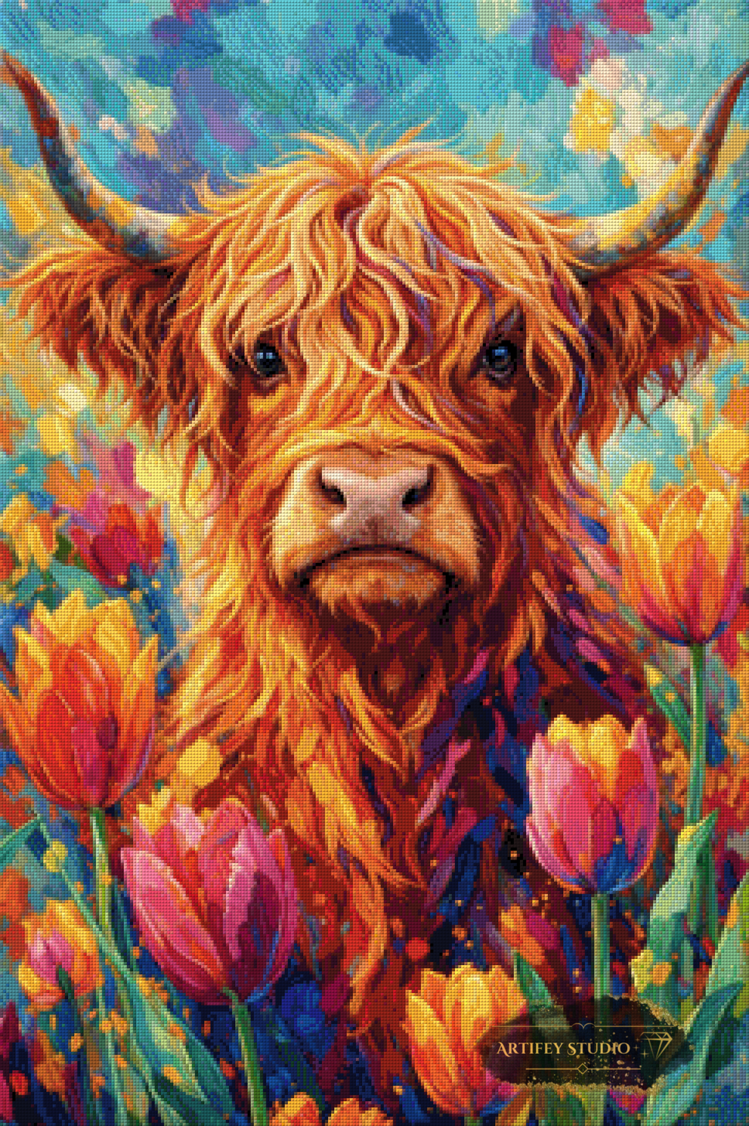 Highland Bloom de Daye 60x90 con 340 colores
