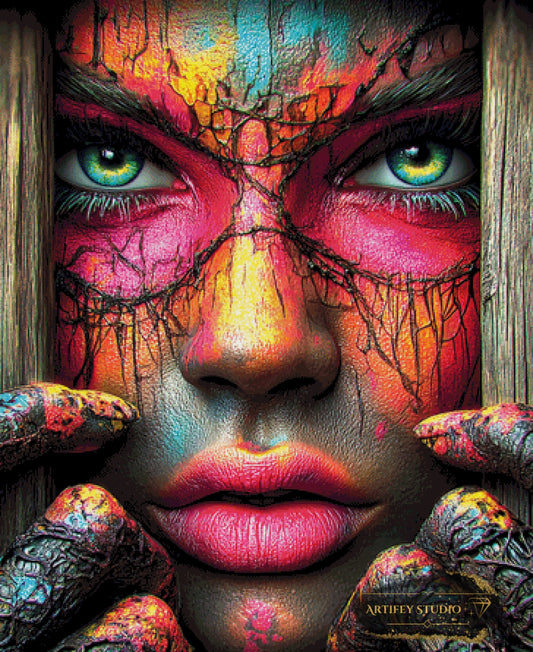 Je te vois by Morrigan 90x110 mit 380 Farben