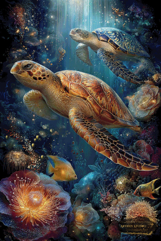 Underwater World by Morrigan 80x120 mit 250 Farben