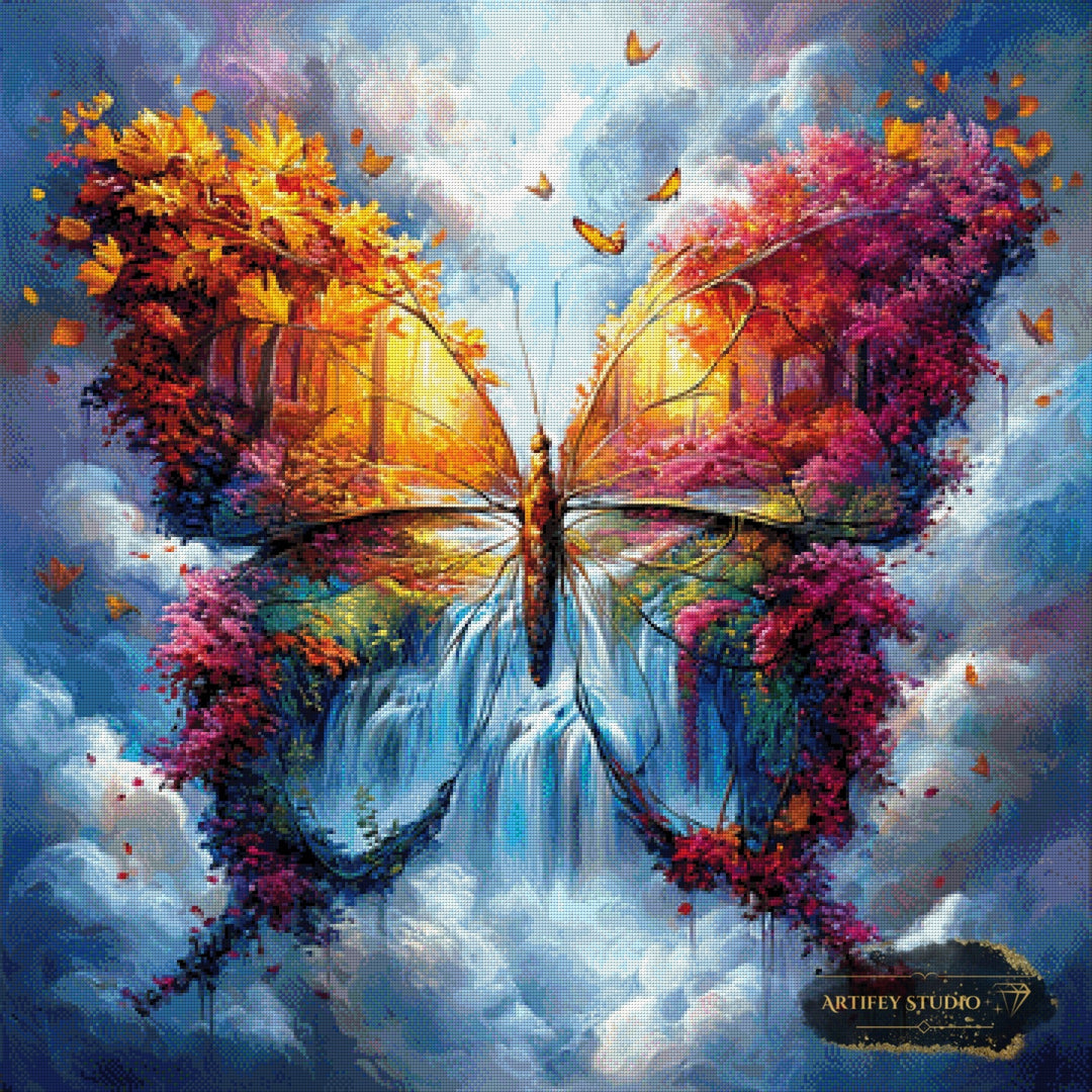 Butterfly World by Artifey 90x90 mit 360 Farben Artifey Studio