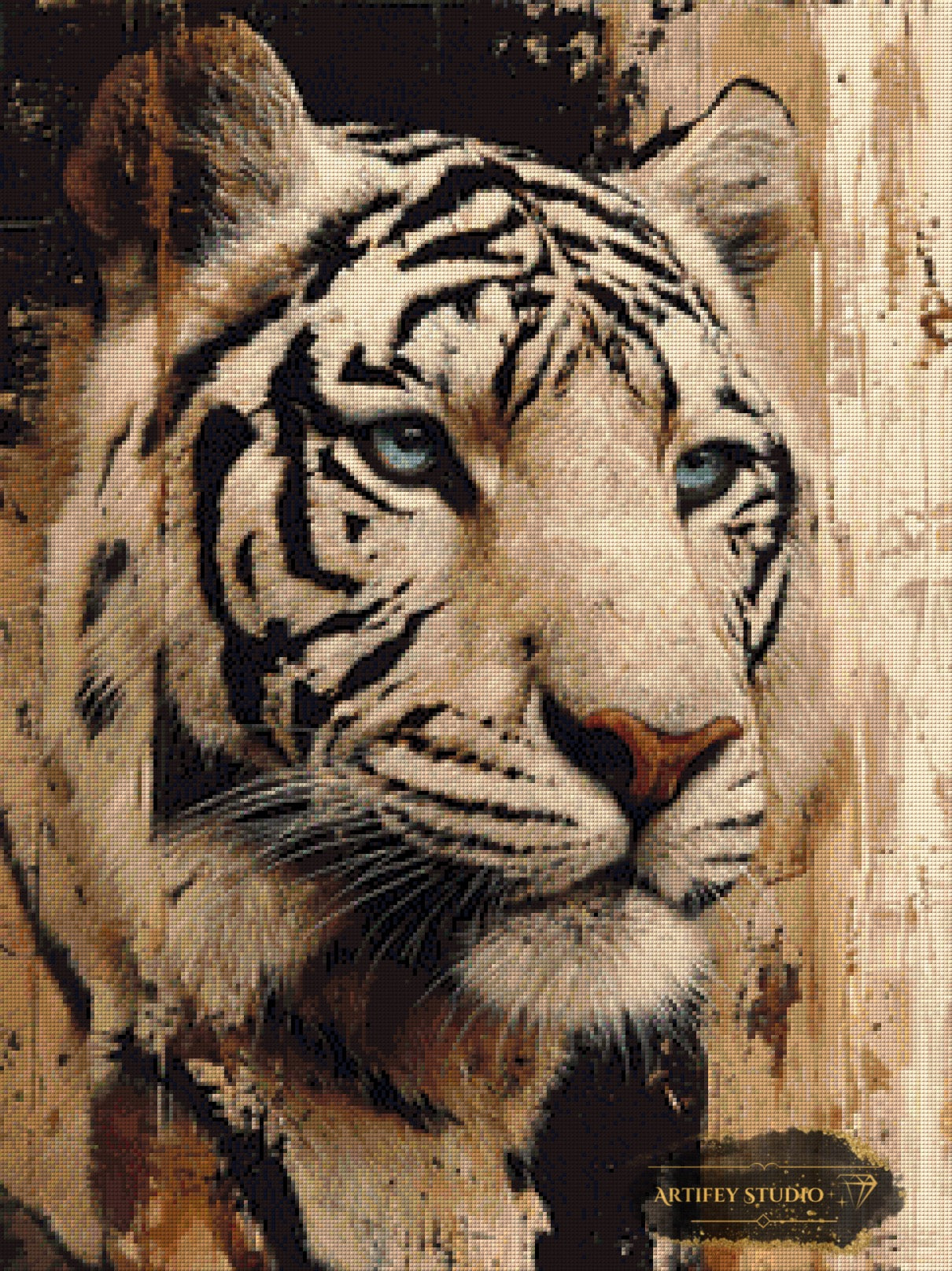 Whisper of the Tiger II by Morrigan 60x80 mit 90 Farben