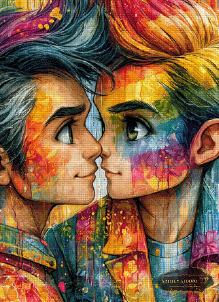 Love without Limits by Skyler 80x110 mit 350 Farben