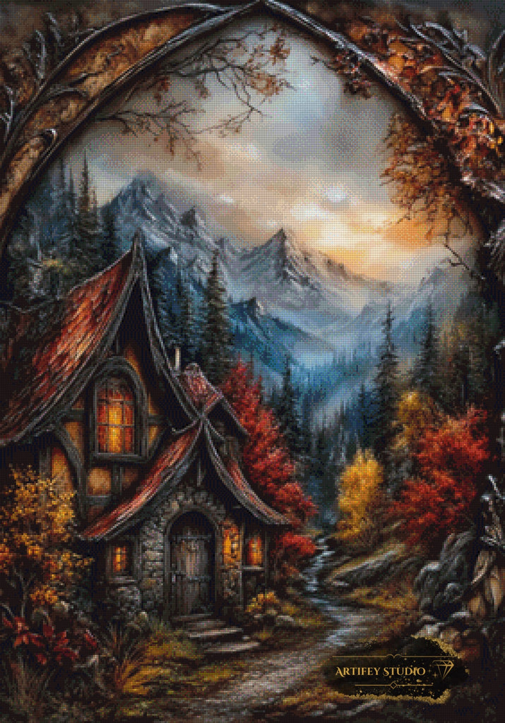 Autumn Refuge by Skyler 80x100 mit 180 Farben - Artifey Studio
