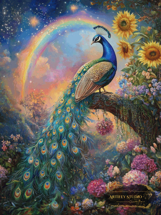 Majestät der Gärten by Salzkatze 90x120 mit 320 Farben