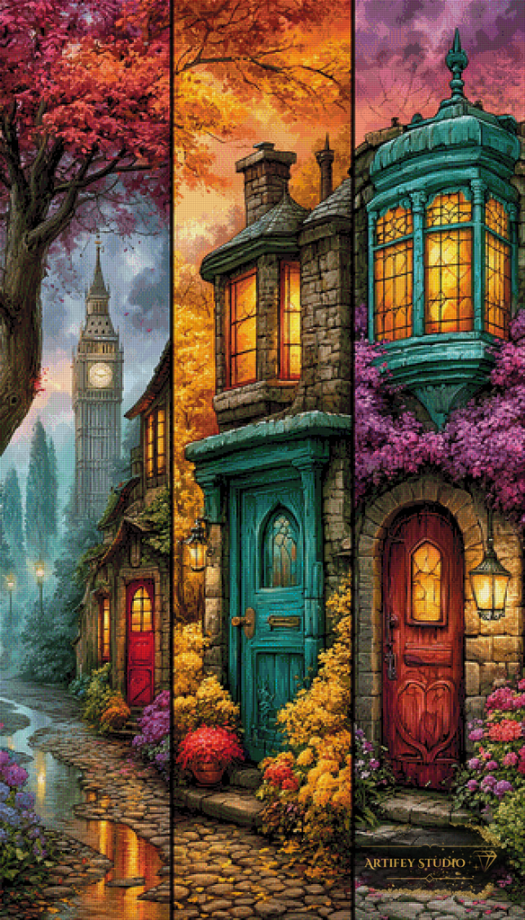 London Alley Magic by Morrigan 80x140 with 320 colors