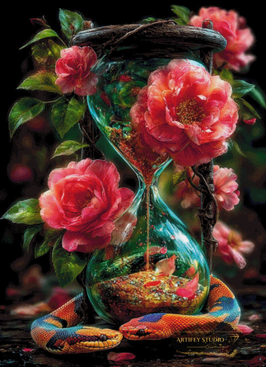 Danza dei Serpenti by Mirael 80x110 mit 330 Farben