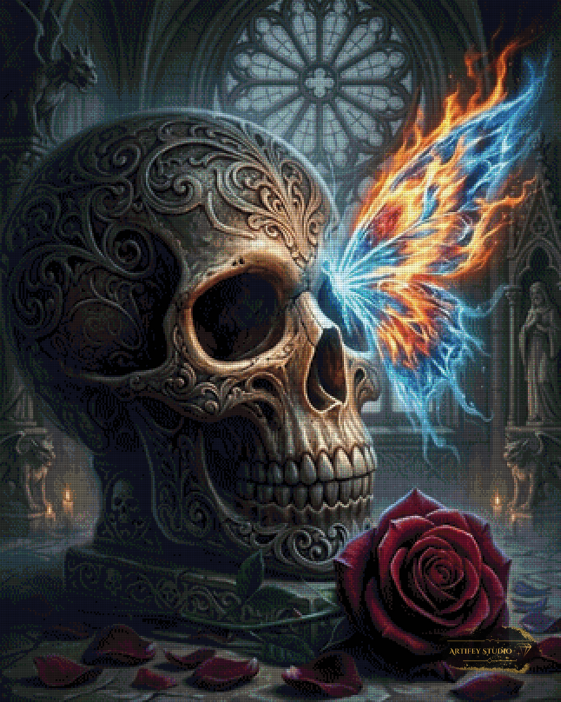 Kathedralen-Flüstern by Morrigan 80x100 mit 200 Farben