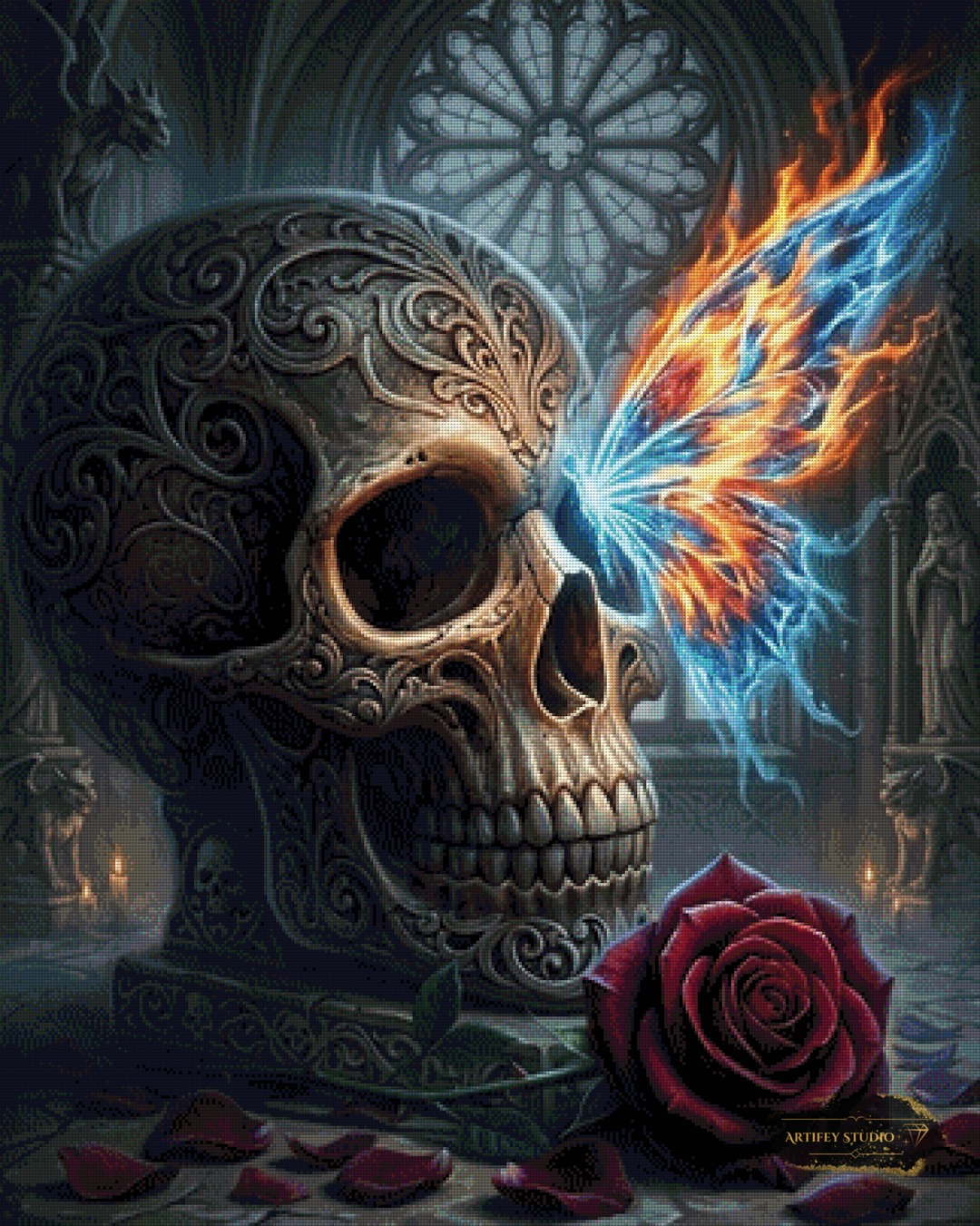 Kathedralen-Flüstern by Morrigan 80x100 mit 200 Farben