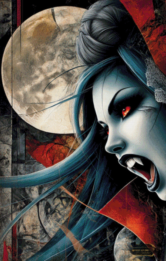 Vampire by Kaida 70x110 mit 180 Farben - Artifey Studio