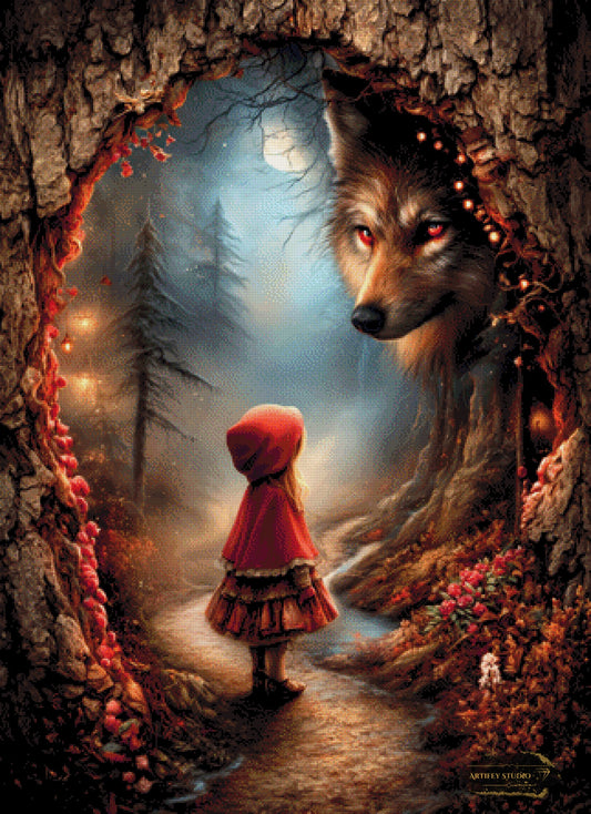 Allein im Wald by LaViie 80x110 mit 200 Farben