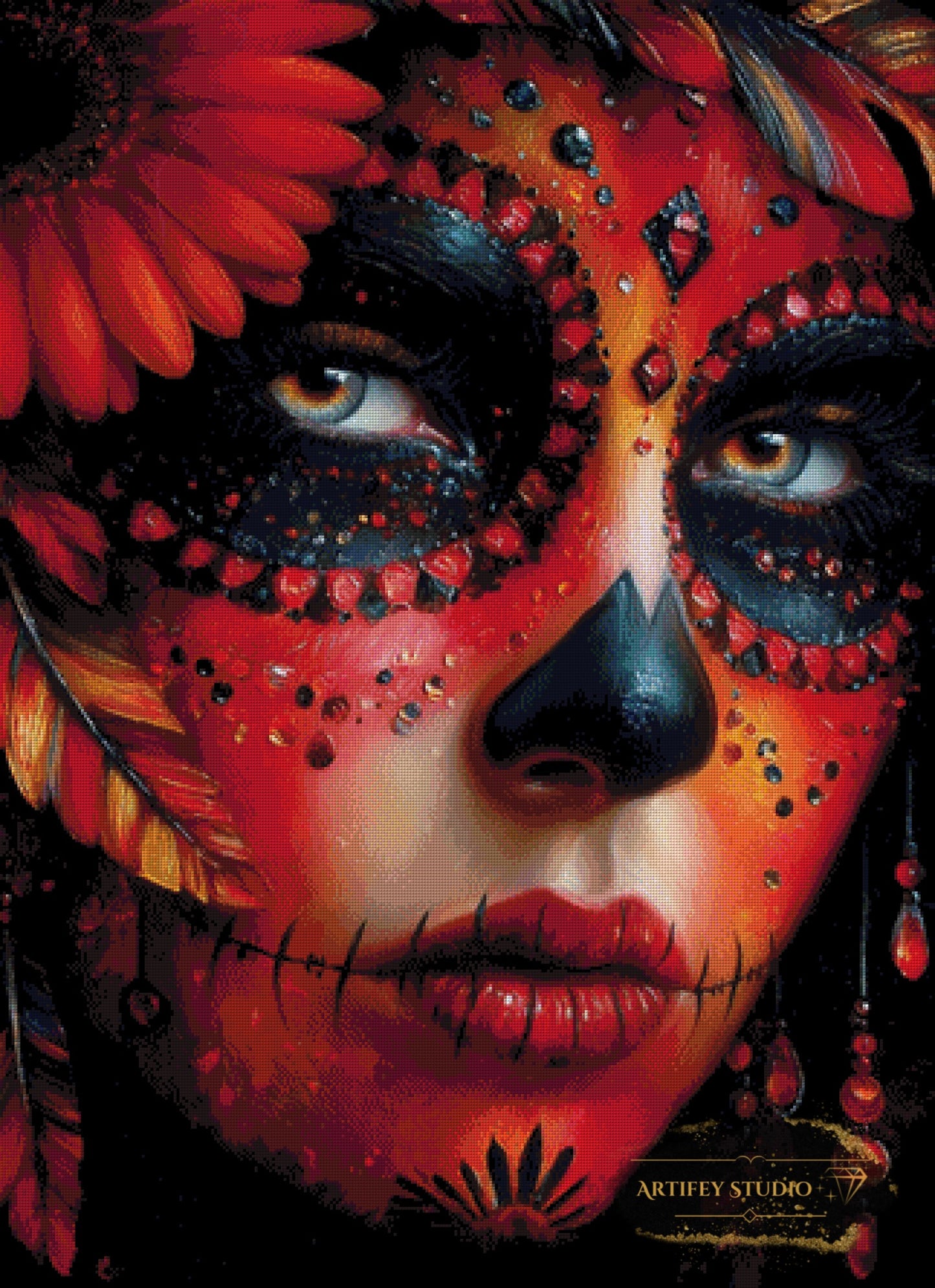 The Embers of lost Moments by Morrigan 80x110 mit 190 Farben