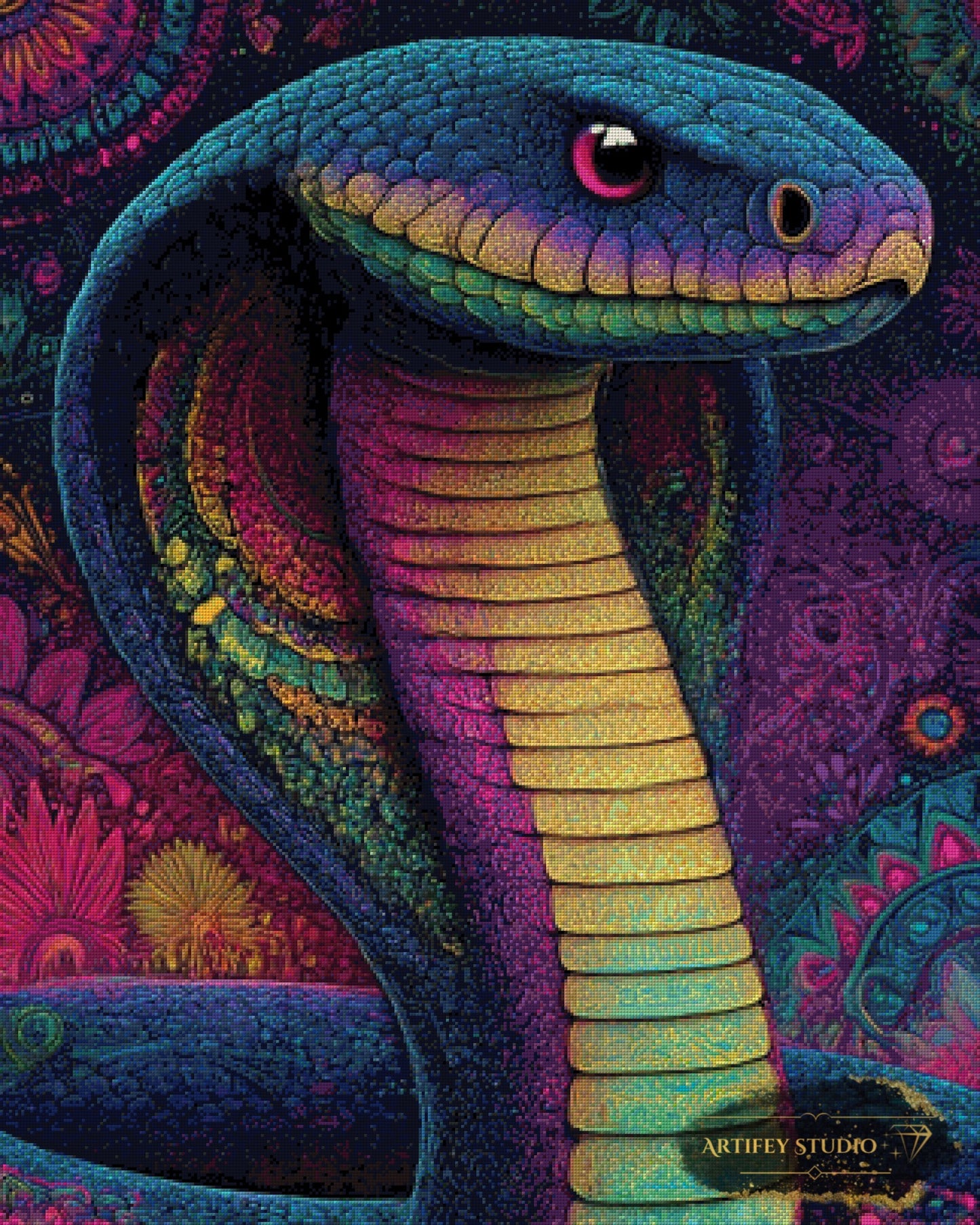 Acid Cobra by Skyler 80x100 mit 220 Farben