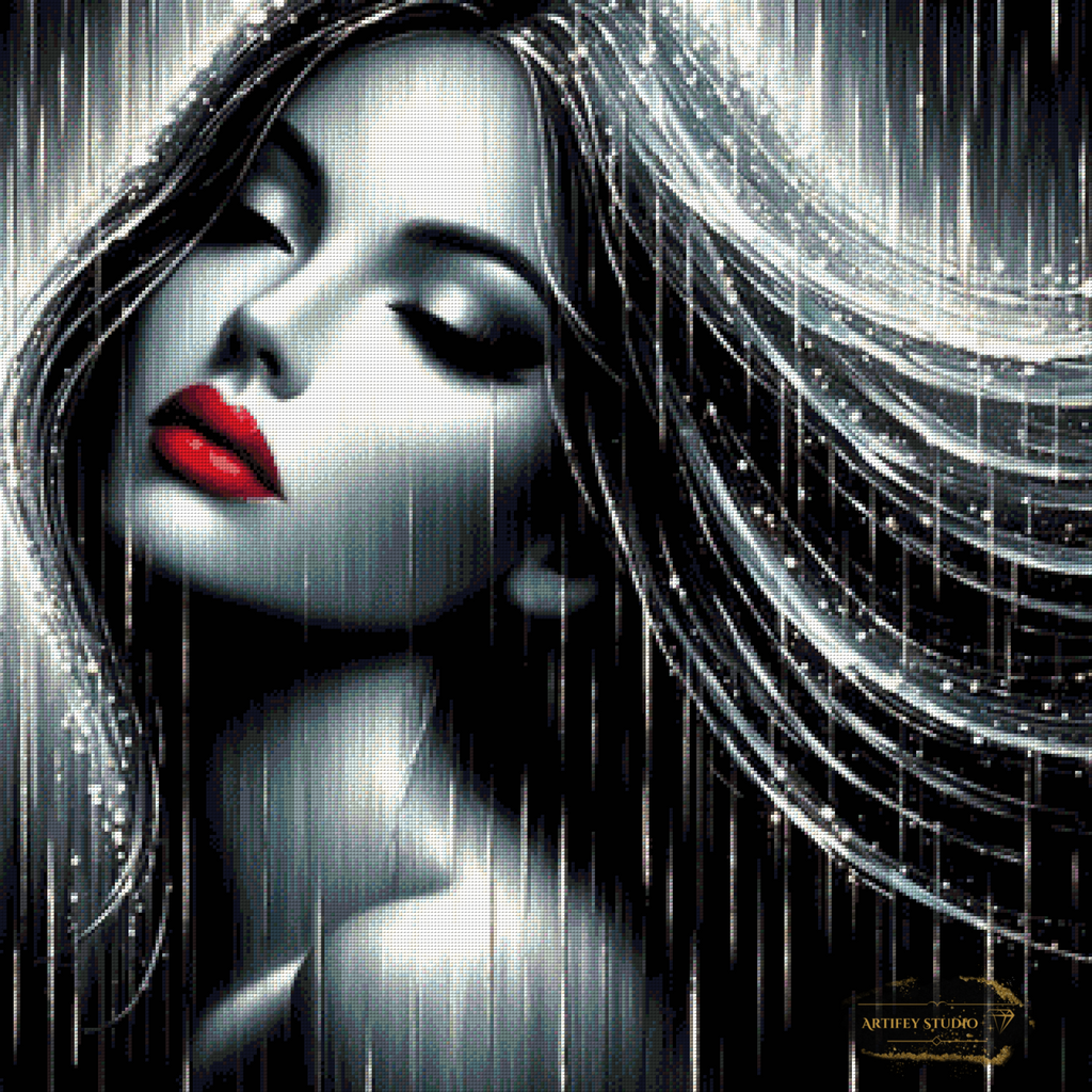 Lady Black de Pixxchicks 80x80 con 75 colores