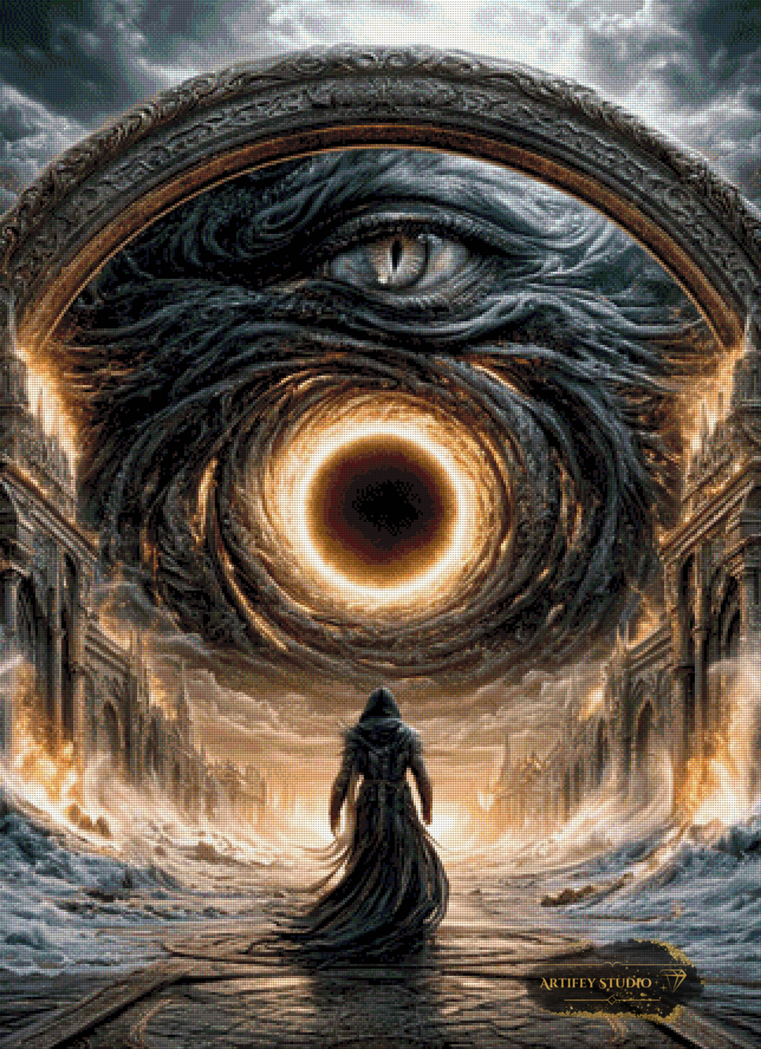 The All-seeing void by Dani 80x110 mit 140 Farben