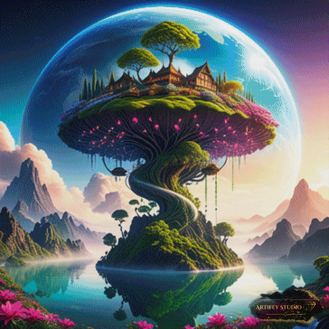 Seeleninsel by Diynamite 90x90 mit 330 Farben - Artifey Studio