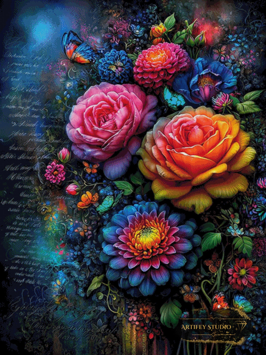 Poetic Nature by Skyler 90x120 mit 340 Farben Artifey Studio