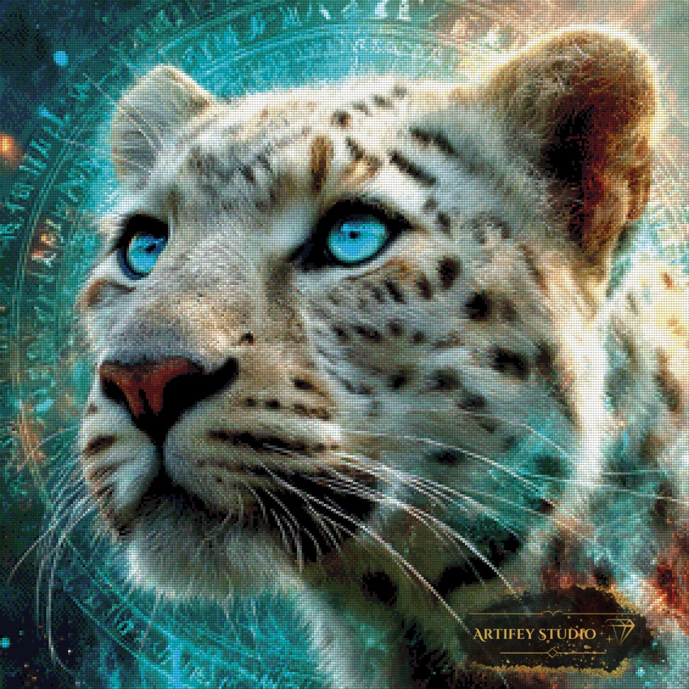 Wächter des Azur-Kodes 70x70 mit 200 Farben