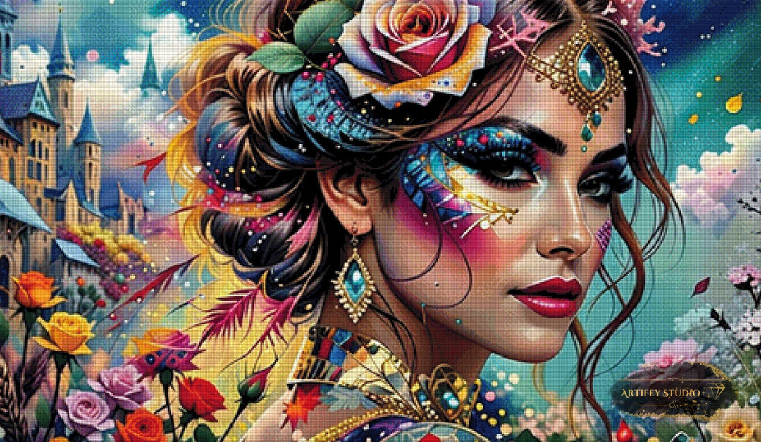 Lady Gaby by Gaby 120x70 mit 400 Farben Artifey Studio