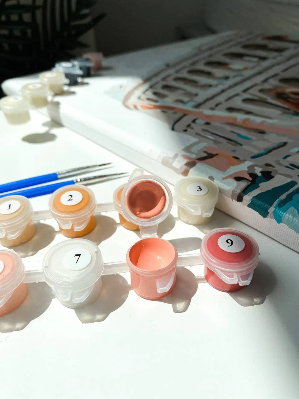 Paint by Numbers “Piping Daisies”