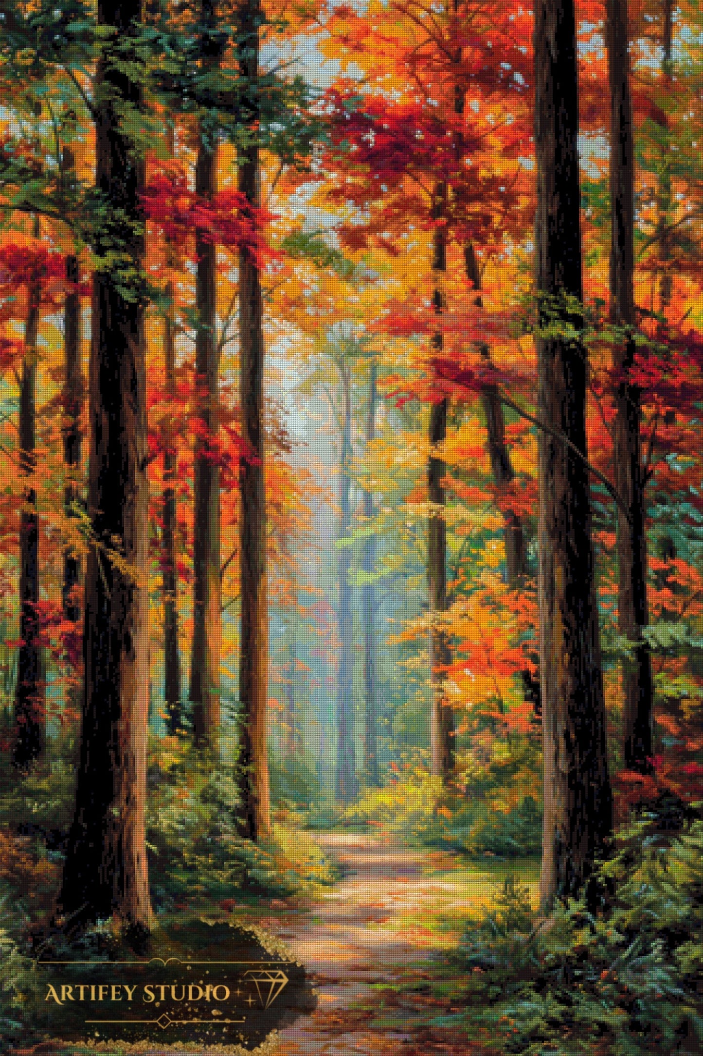 Goldener Herbst by Salzkatze 80x120 mit 250 Farben