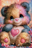Love Bear by Artifey 80x120 mit 270 Farben