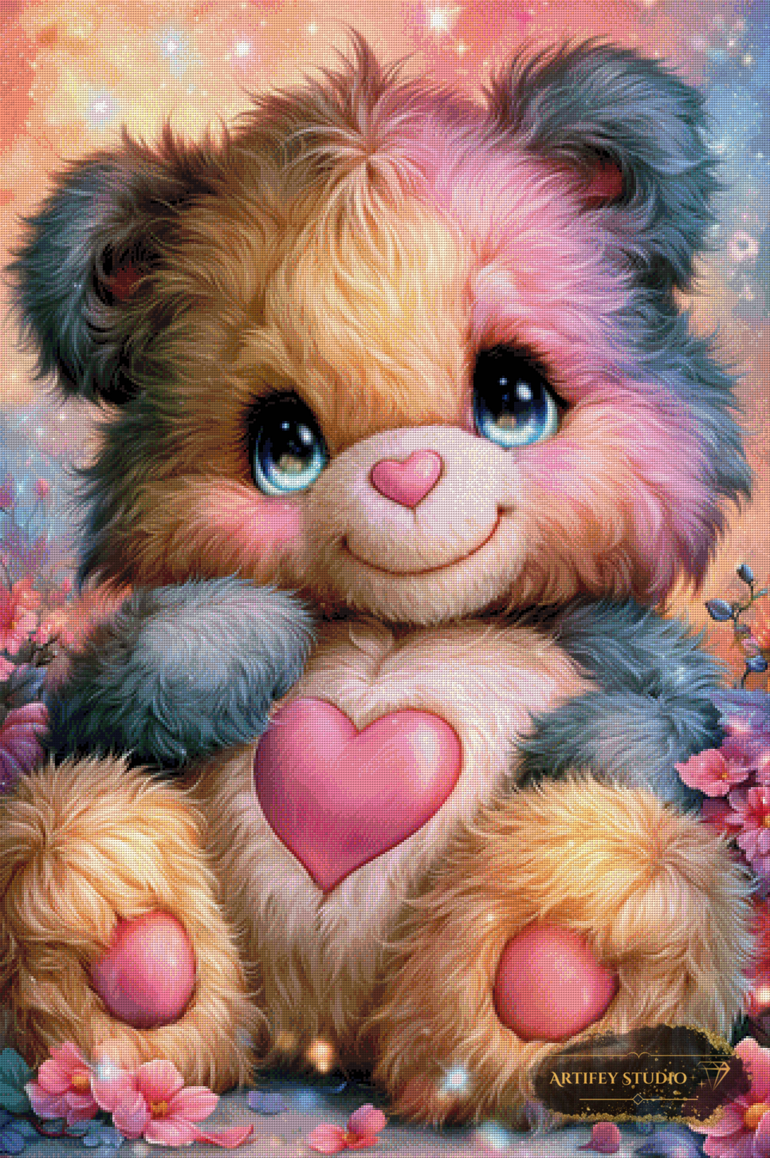 Love Bear by Artifey 80x120 mit 270 Farben