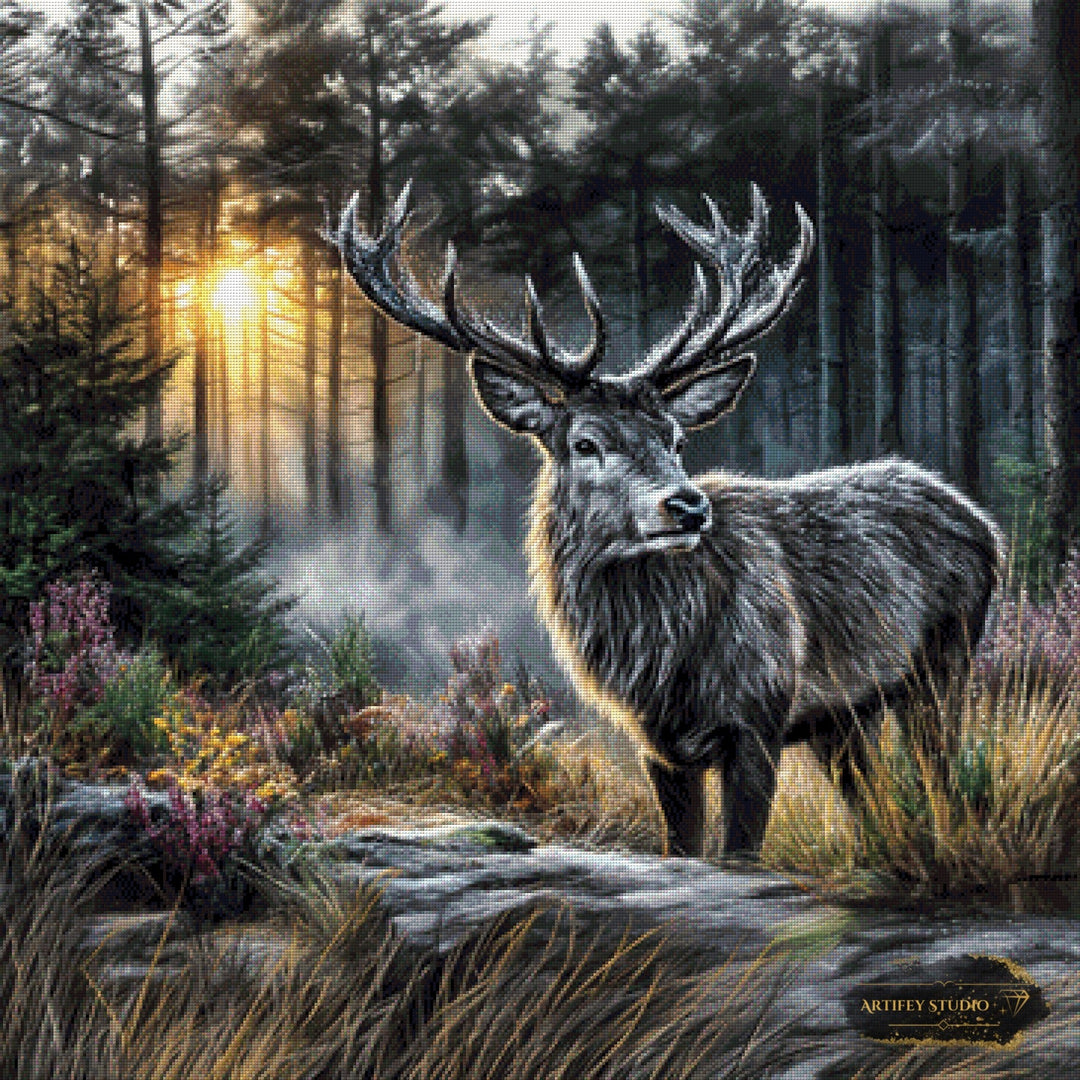 Herr der Wälder by Lexxa 90x90 mit 160 Farben Artifey Studio
