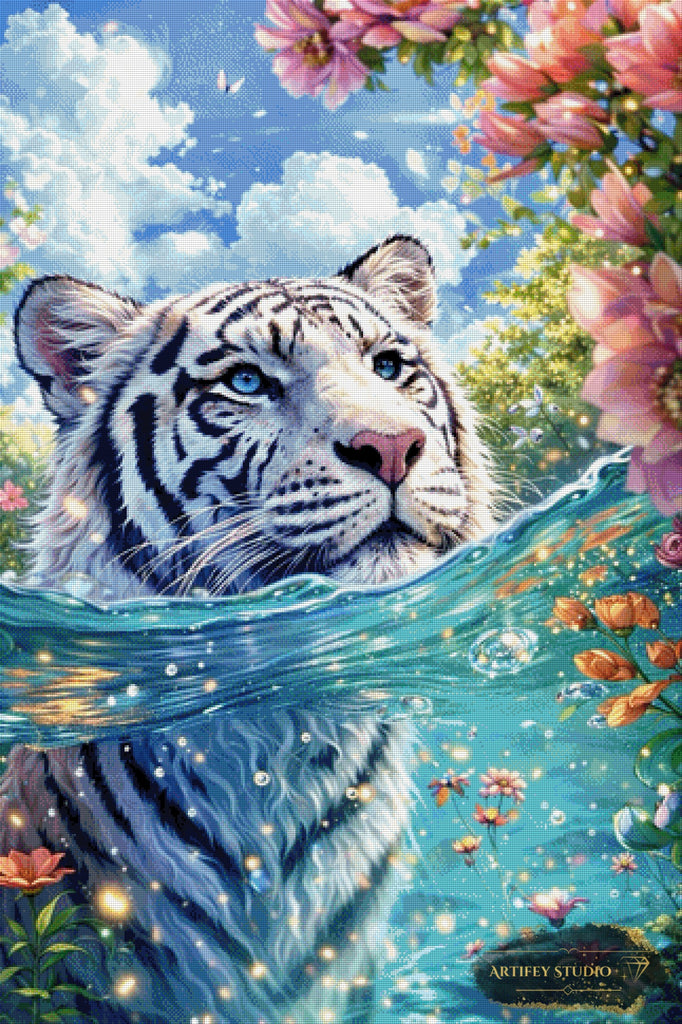 Tiger of Paradise by Daye 80x120 with 340 colors