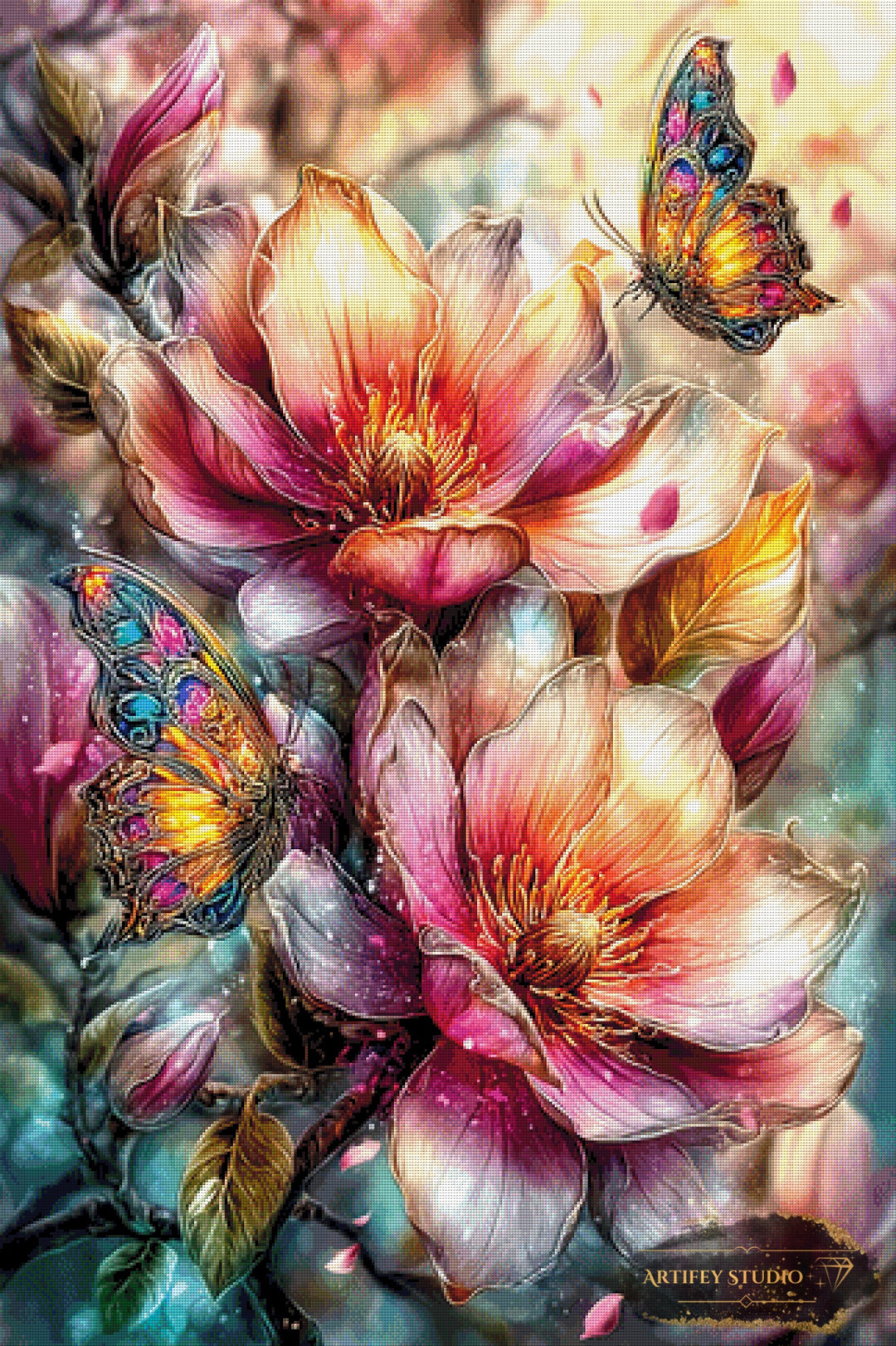 Magnolien Traum by Artifey 80x120 mit 380 Farben