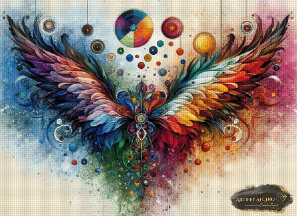 The Art of Flight by Pixxchicks 110x80 mit 340 Farben