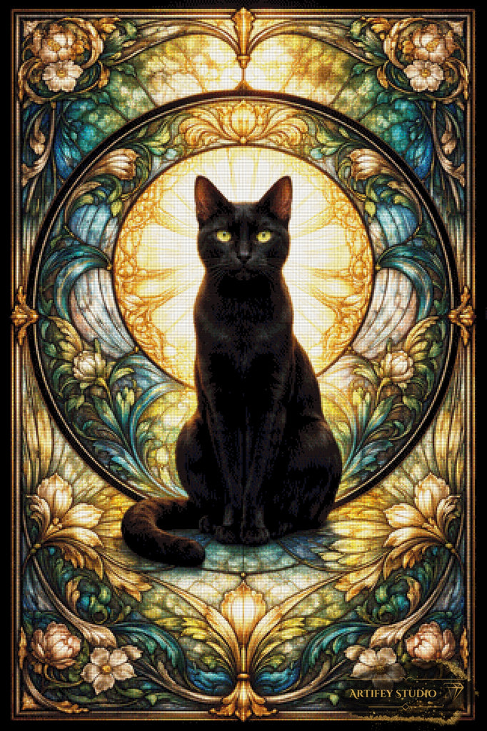 Tempelkatze by Pixxchicks 80x120 mit 230 Farben