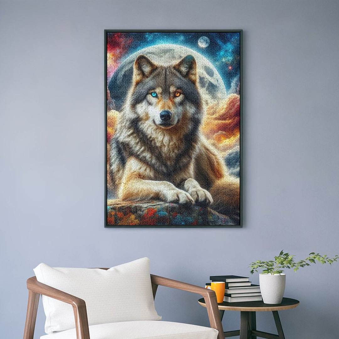 Space Wolf by Morrigan Jigsaw Puzzles - Artifey Studio