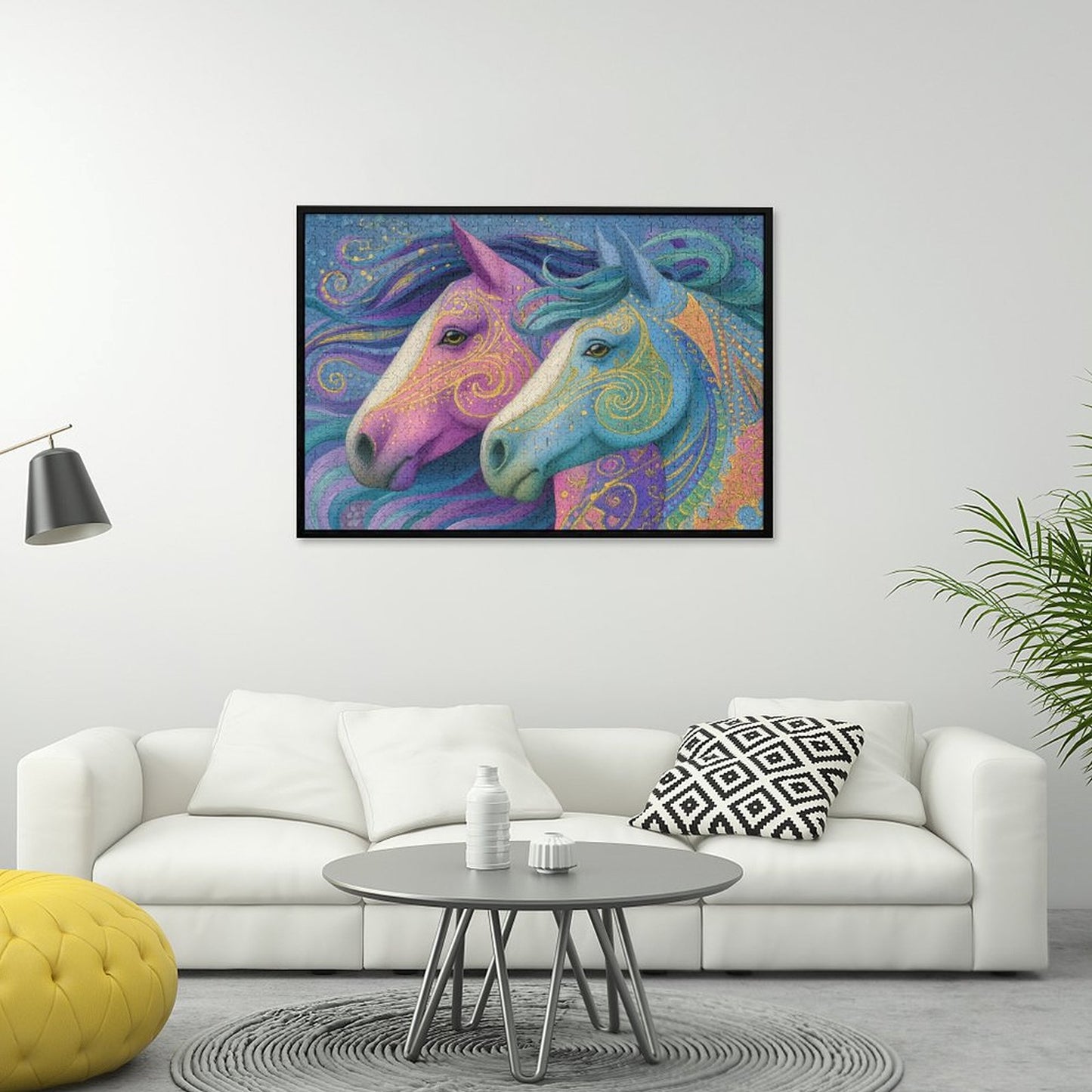 Waving Manes by Salzkatze 1000-Piece Wooden Jigsaw Puzzles (Horizontal)