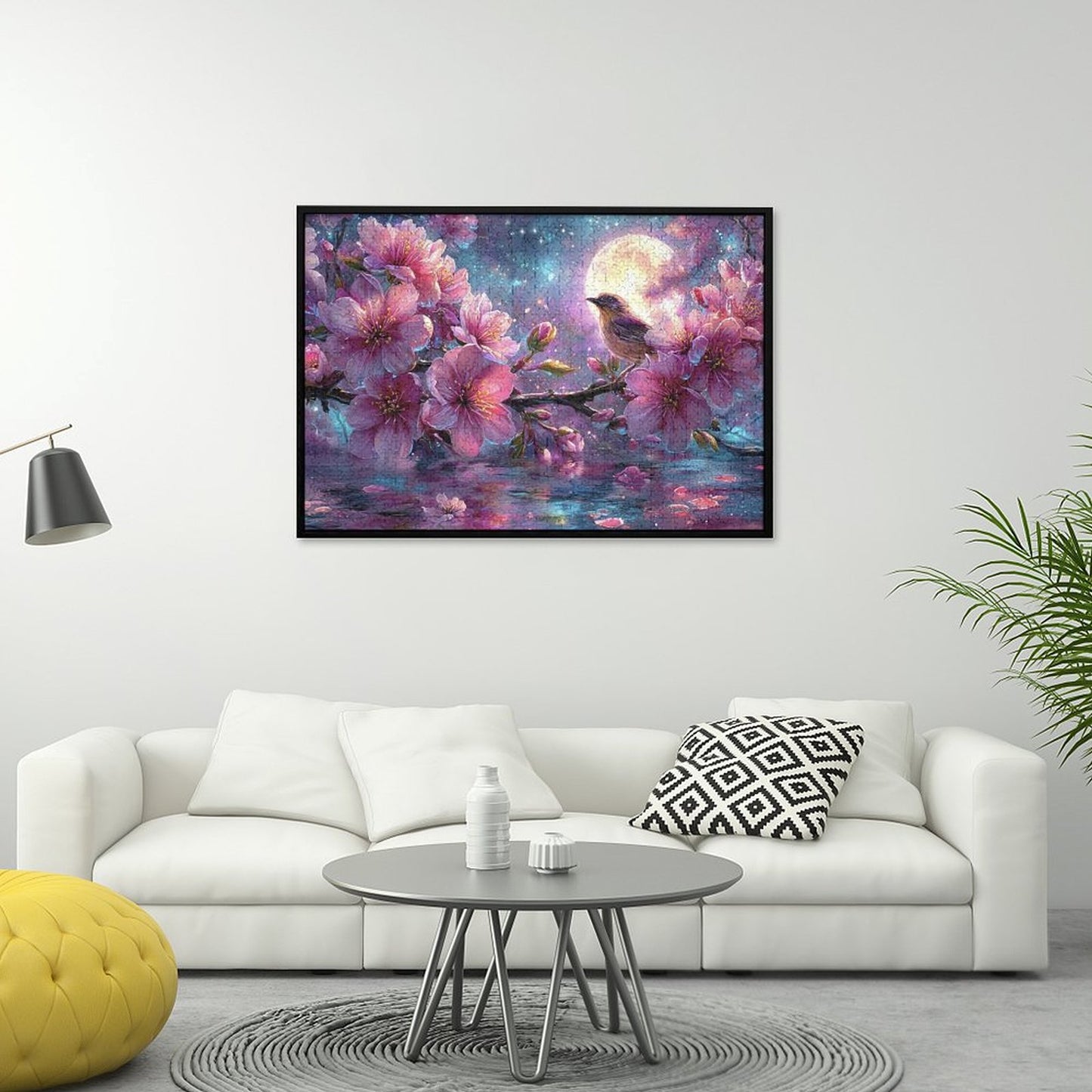 A Song Under the Sakura by Artifey 1000-Piece Wooden Jigsaw Puzzles (Horizontal)