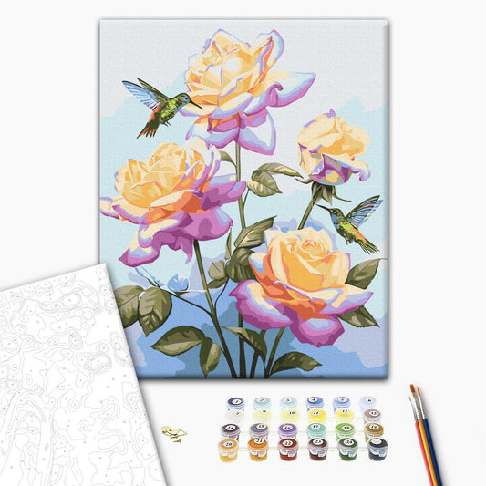 Paint by numbers “Date among Roses © Anna Steshenko”