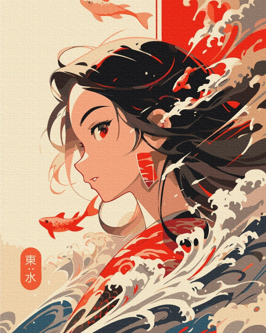 Premium Paint by Numbers “The Element Water”