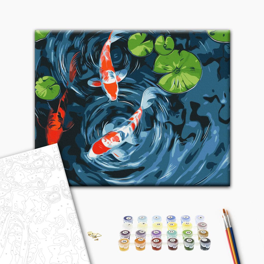 Malen nach Zahlen „Japanischer Teich“