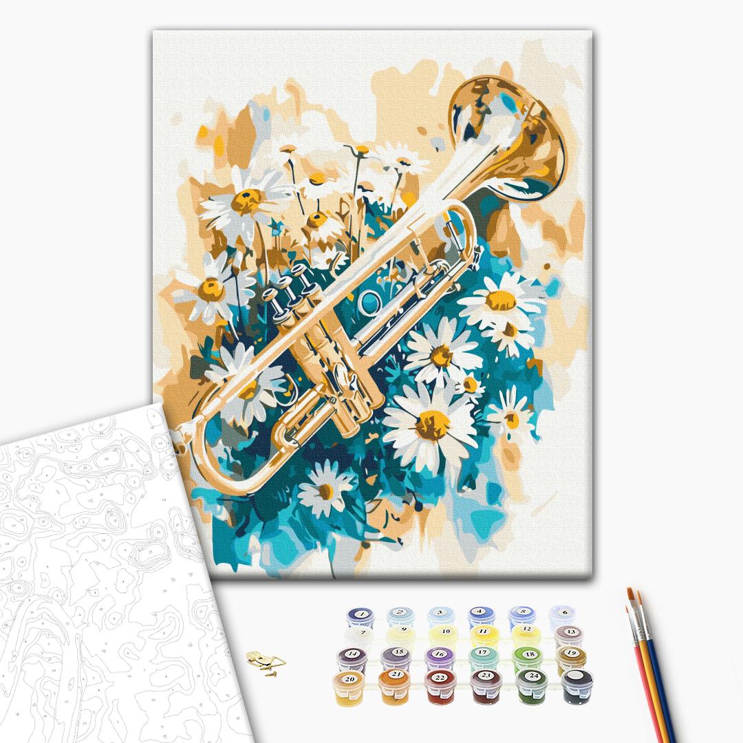 Paint by Numbers “Piping Daisies”