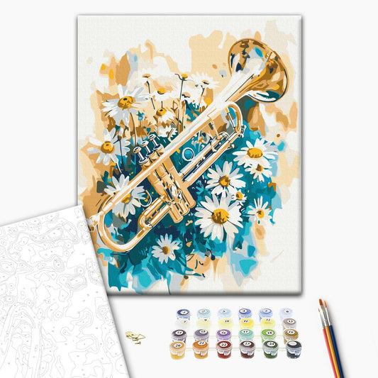 Paint by Numbers “Piping Daisies”