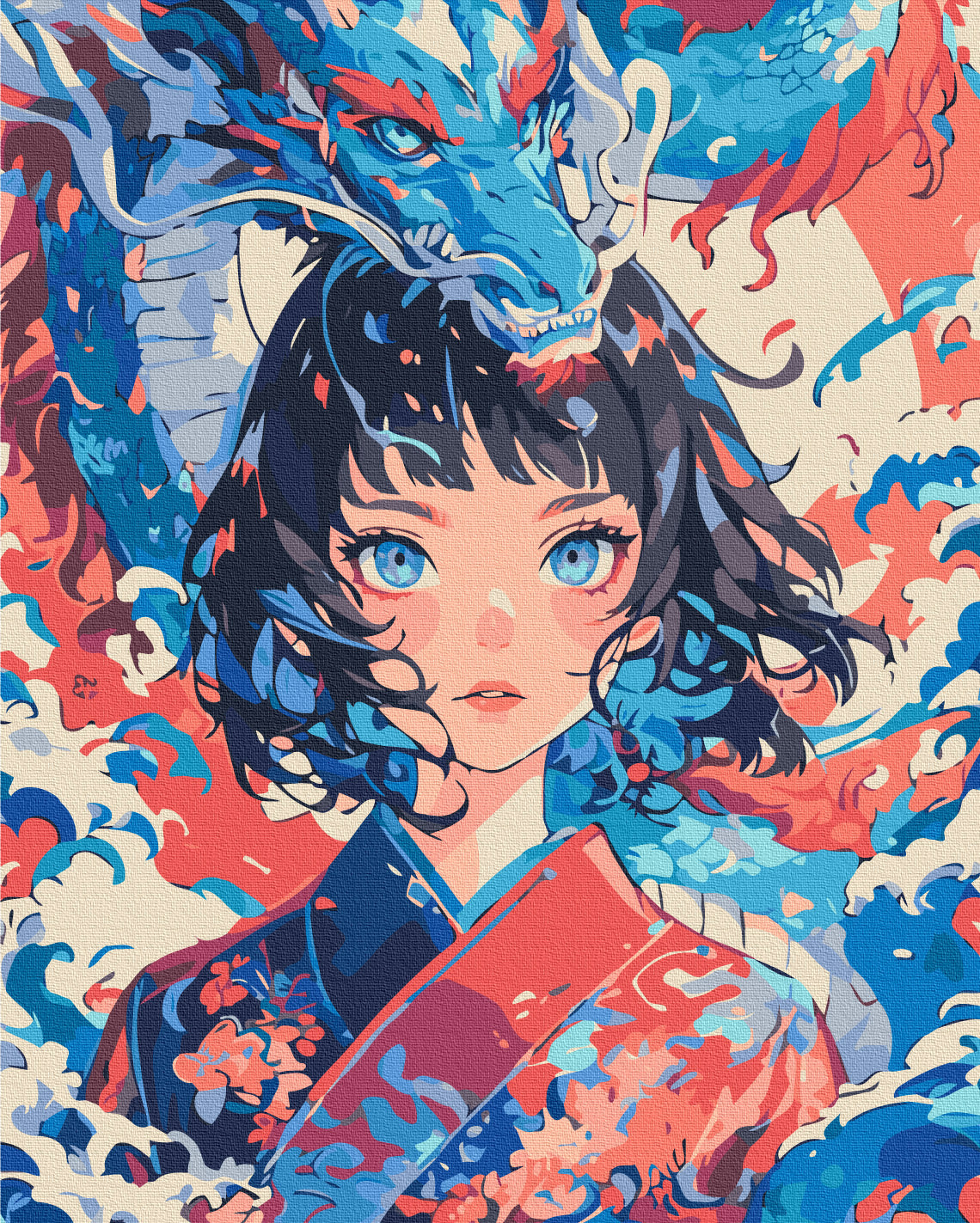 Paint by Numbers "The Girl Who Became a Dragon"