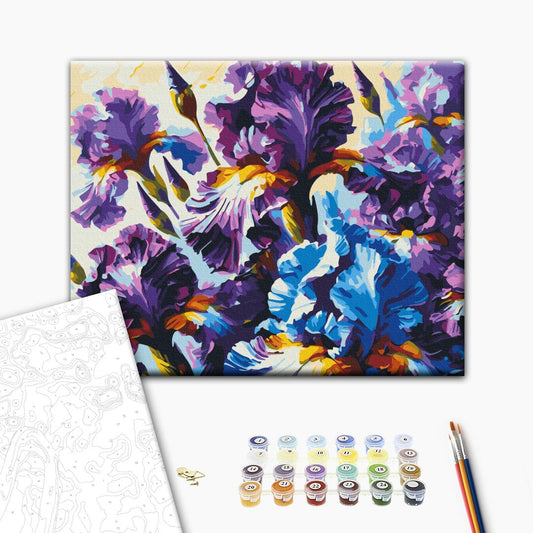 Paint by numbers “Fragrant Iris © Oleg Loburak” 