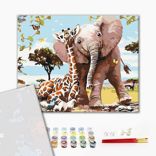 Premium Paint by Numbers “Nice Friends”