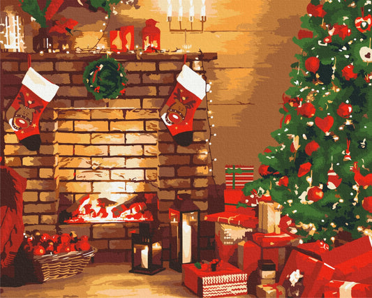 Premium Paint by Numbers “Comfort for the New Year”