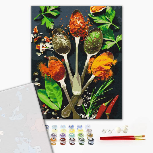 Premium Paint by Numbers “A Symphony of Spices”