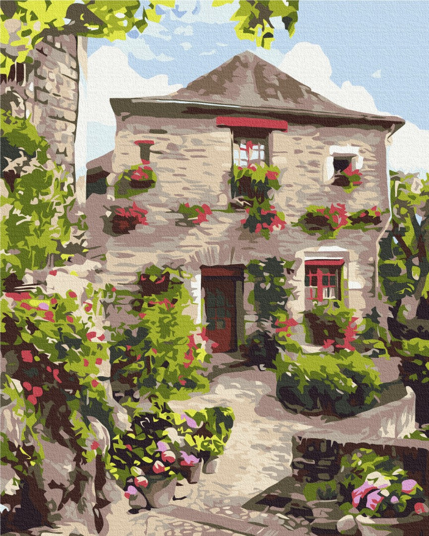Premium Paint by Numbers “Two Worlds of Provence 1”