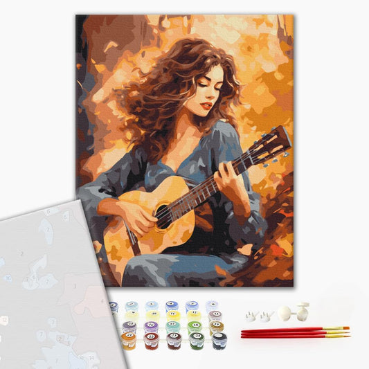 Premium Paint by Numbers “Autumn Romance”