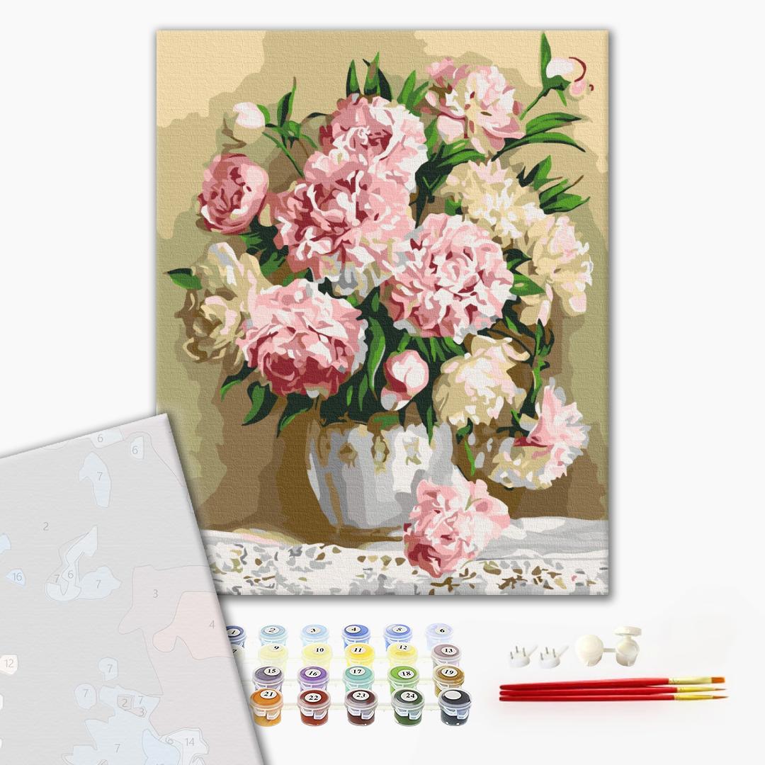Premium Paint by Numbers "Bouquet of Peonies"