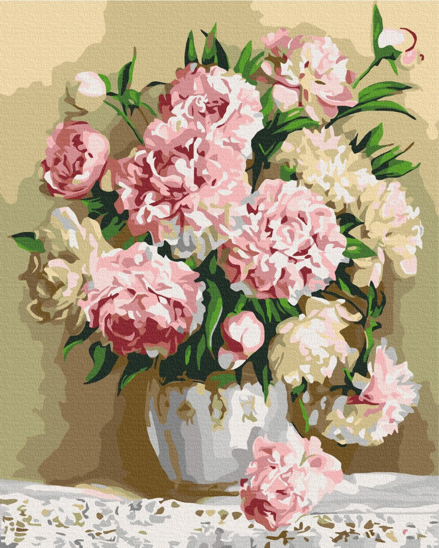 Premium Paint by Numbers "Bouquet of Peonies"
